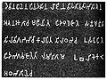 रुम्मिनदेई के अशोक-स्तंभ पर ख़ुदा हुआ यह लेख ब्राह्मी लिपि में है