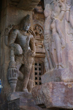 पट्टदकल स्थित भैरव की मूर्ति