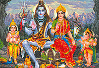 भगवान शिव, पार्वती, गणेश और कार्तिकेय
