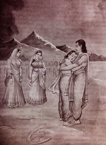 चित्र:Babruvahana-and-Arjuna.jpg