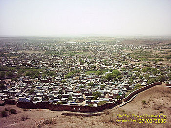ग्वालियर का एक दृश्य
