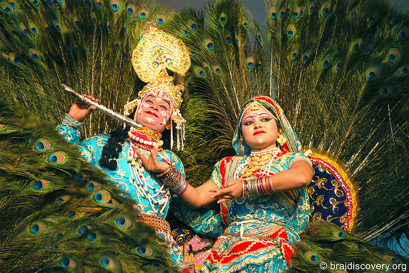 चित्र:Krishna Janm Bhumi Holi Mathura 1.jpg