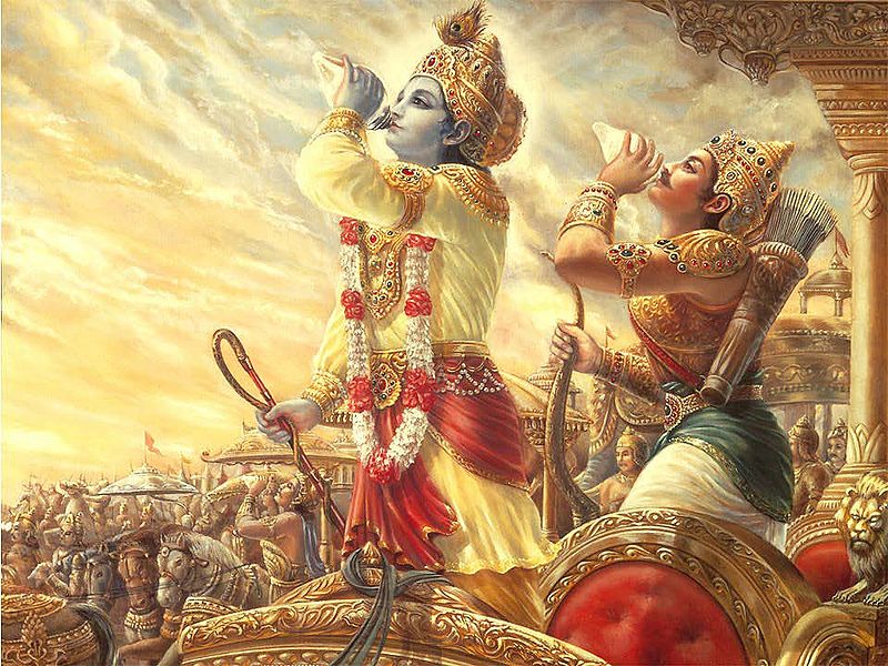 चित्र:Krishna-and-Arjuna.jpg