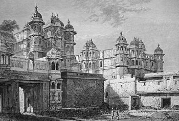 राणा के महल का प्रवेशद्वार, मेवाड़ (उदयपुर)