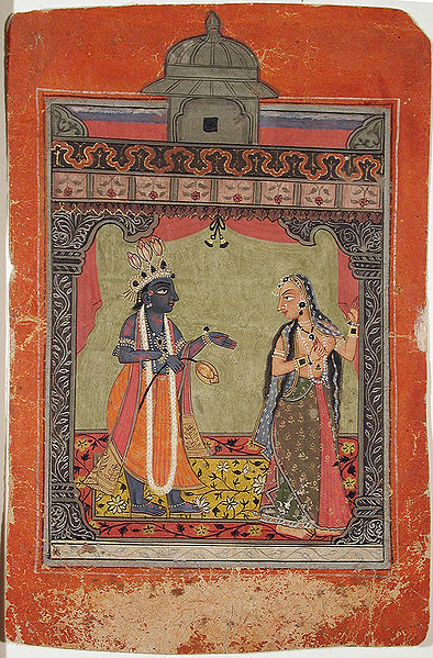 चित्र:Basohli-Painting-Radha-Krishna.jpg