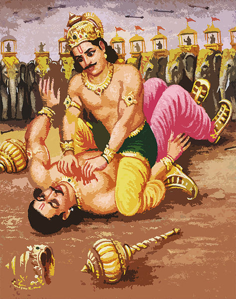 चित्र:Bhim-Dushasan.jpg